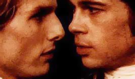 Cruise and Pitt as Lestat and Louis
