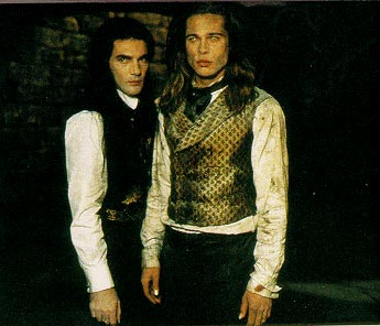 Banderas and Pitt as Armand and Louis